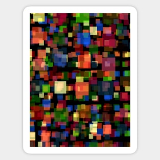 Abstract Squares and Rectangles Sticker